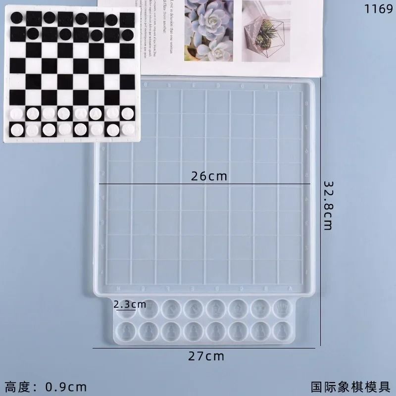 Silicone Chess Mold For DIY Epoxy Resin Casting Handmade Crafts 13