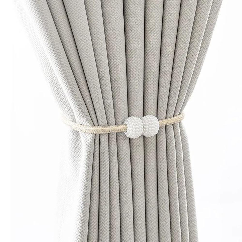 Pearl Magnetic Curtain Clip Tie Back Holder Decorative Curtain Buckle 4