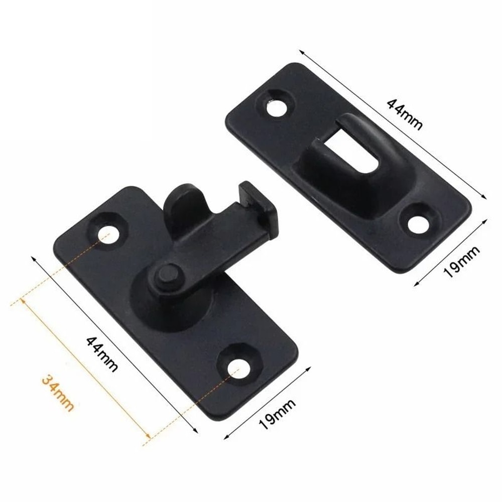 90 Degree Door Latch Stainless Steel Barn Door Hook Lock Hardware 2