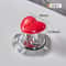 Heart Shaped Toilet Flush Button Decorative Bathroom Tank Handle 2