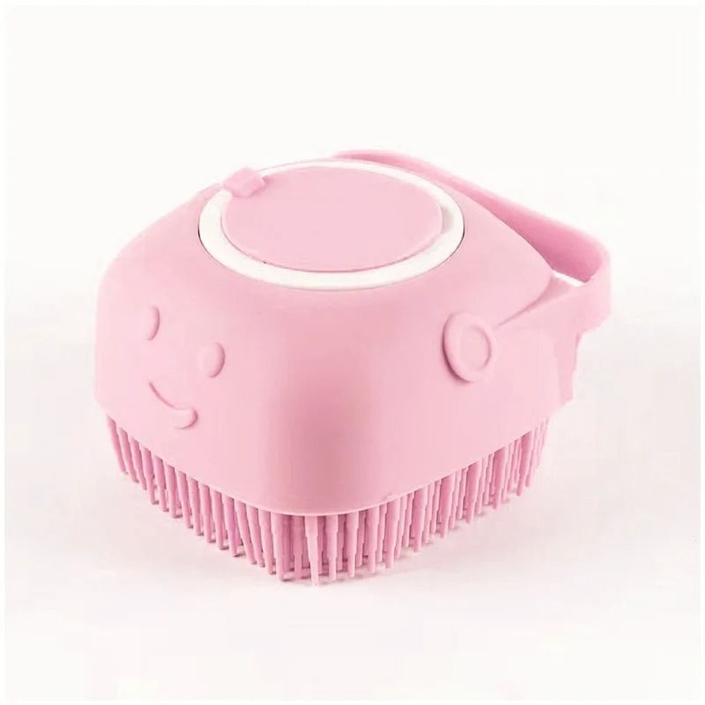 Pet Dog Shampoo Brush Silicone Bath Scrubber Massage Comb For Cats 4