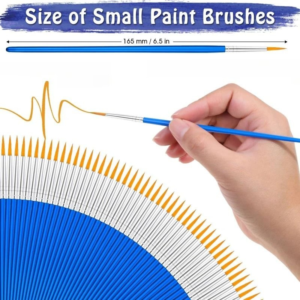 Painting Brushes Set 20 Pieces Nylon Hair Art Brushes For Acrylic Oil Watercolor 4