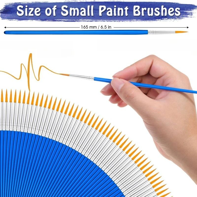 Painting Brushes Set 20 Pieces Nylon Hair Art Brushes For Acrylic Oil Watercolor 4