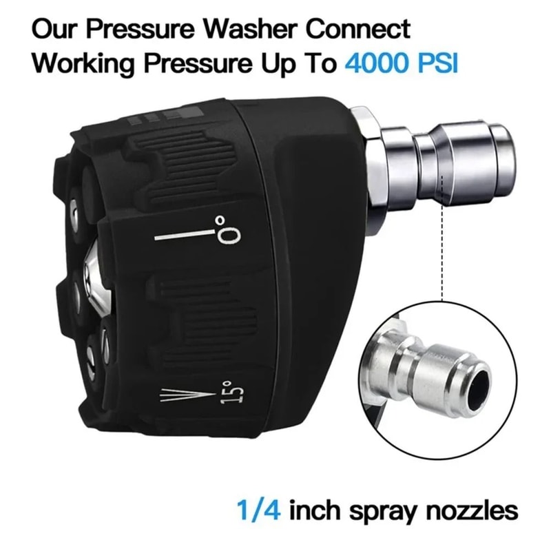 6 In 1 Pressure Washer Nozzle Tips Set With Quick Connect Adapter 2