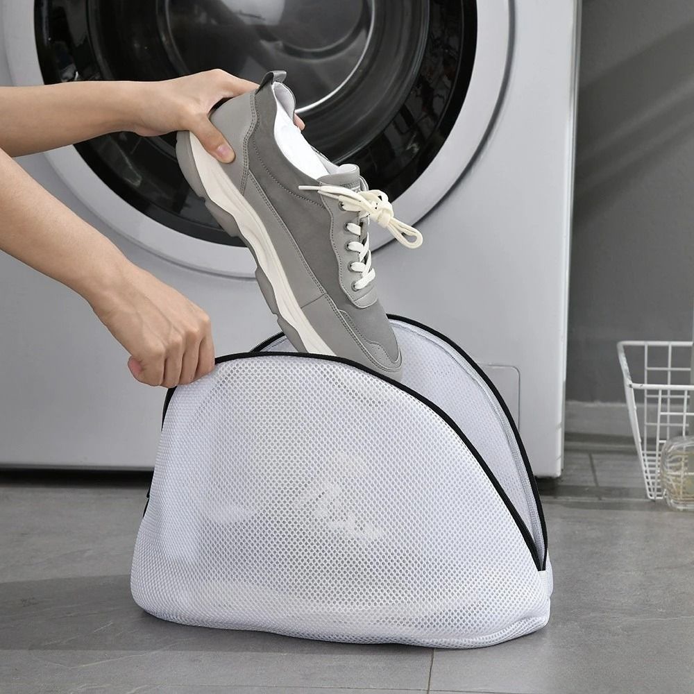 Mesh Shoe Washing Bag With Zipper For Sneakers Bras Socks And Delicates Laundry Protection Organize 1