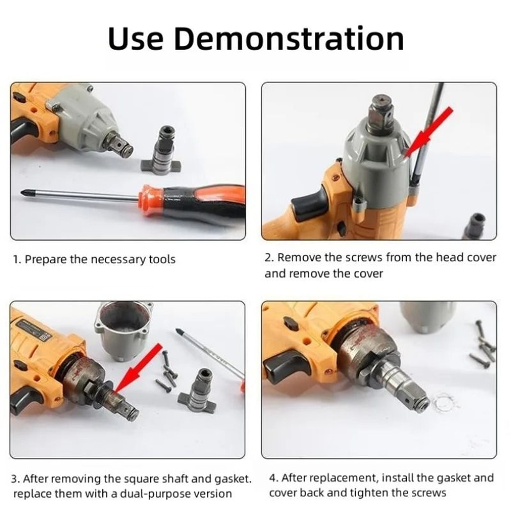 Electric Wrench Spindle Anvil Replacement For Worx Power Tools 5