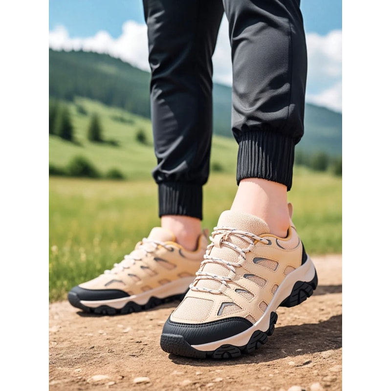 Mens Outdoor Hiking Shoes Breathable Non Slip Wear Resistant Trail Sneakers 1
