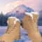Mens Winter High Top Casual Snow Boots Non Slip Plush Thick Cotton Footwear 1