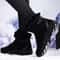 Mens Winter High Top Casual Snow Boots Non Slip Plush Thick Cotton Footwear 3
