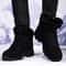 Mens Winter High Top Casual Snow Boots Non Slip Plush Thick Cotton Footwear 4