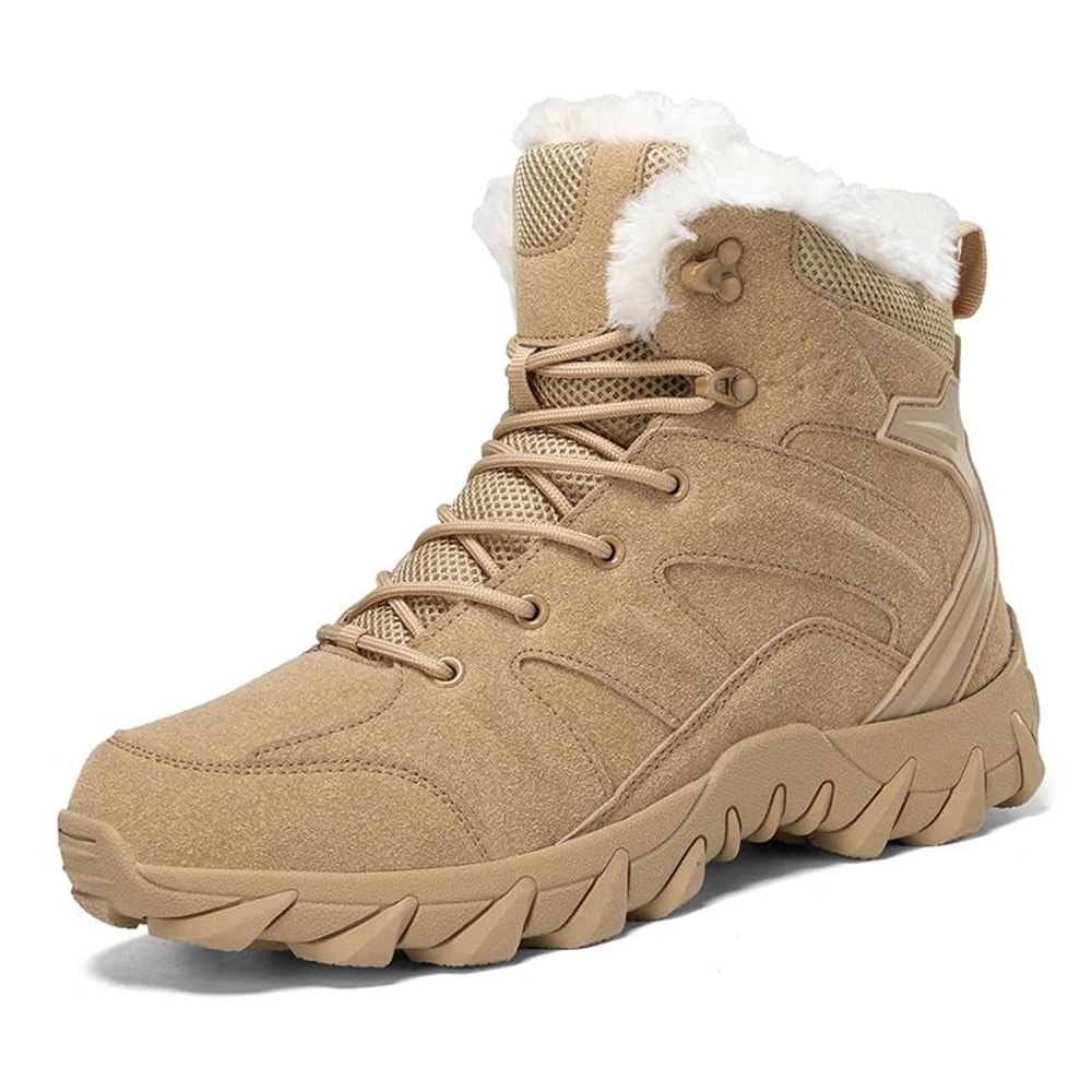 Mens Winter High Top Casual Snow Boots Non Slip Plush Thick Cotton Footwear 6