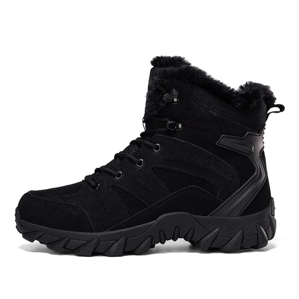 Mens Winter High Top Casual Snow Boots Non Slip Plush Thick Cotton Footwear 7