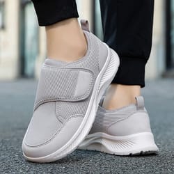 womens anti slip walking shoes soft sole velcro breathable casual footwear