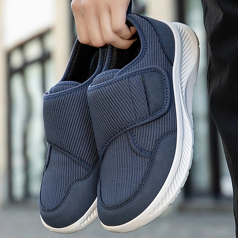 Womens Anti Slip Walking Shoes Soft Sole Velcro Breathable Casual Footwear 1