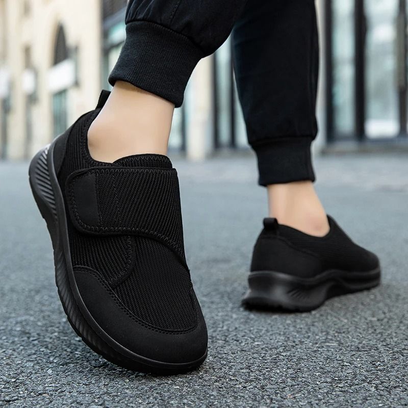 Womens Anti Slip Walking Shoes Soft Sole Velcro Breathable Casual Footwear 4