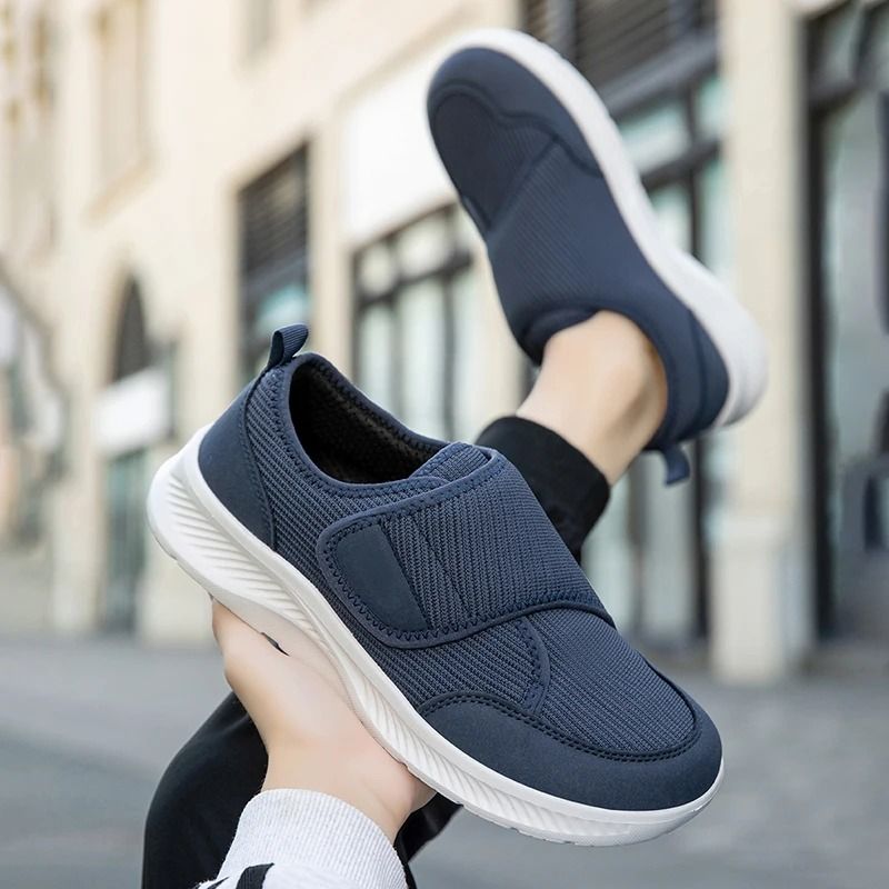 Womens Anti Slip Walking Shoes Soft Sole Velcro Breathable Casual Footwear 5