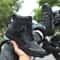 Mens Leather Motorcycle Boots Anti Slip Ankle Riding Footwear 2