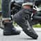 Mens Leather Motorcycle Boots Anti Slip Ankle Riding Footwear 5