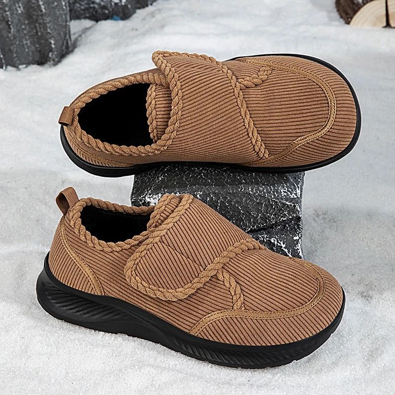 Unisex Casual Walking Shoes Lightweight Anti Slip Plush Warm Comfort Footwear 2
