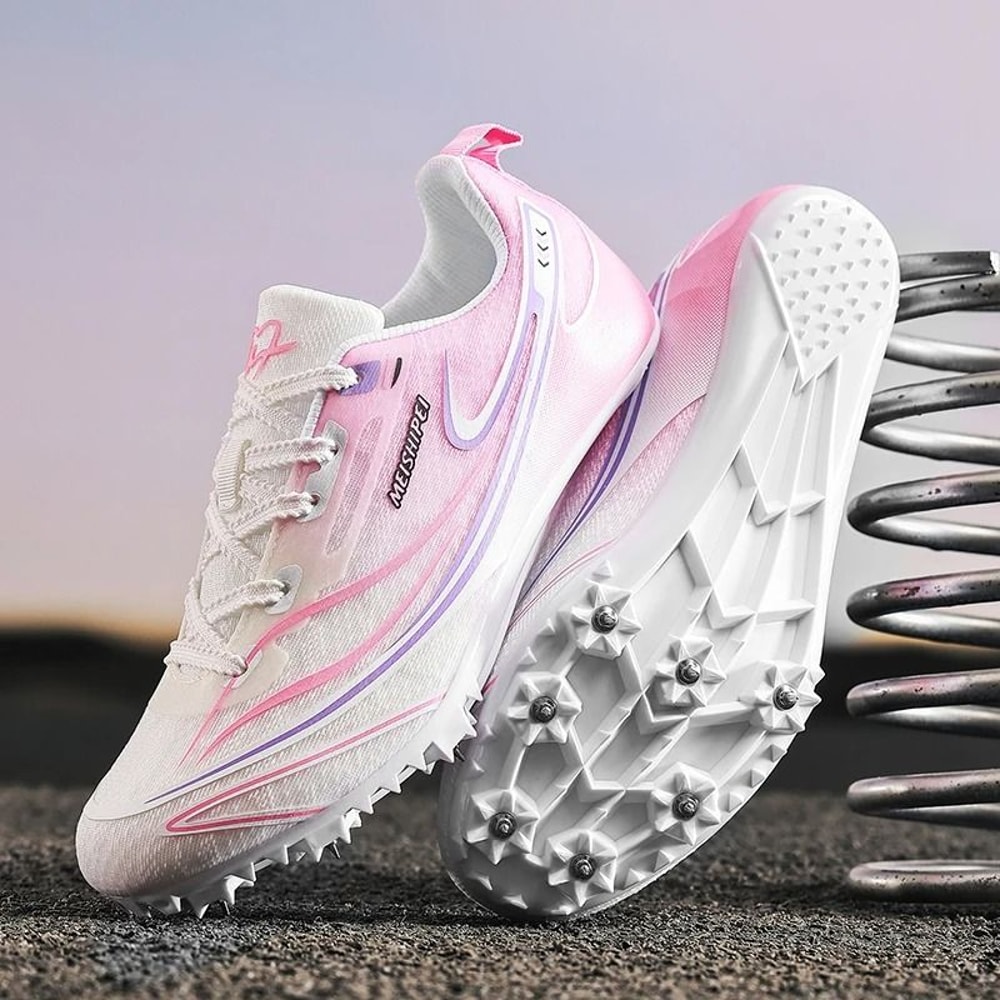 Unisex Track And Field Sprint Cleats Lightweight Racing And Training Shoes 6