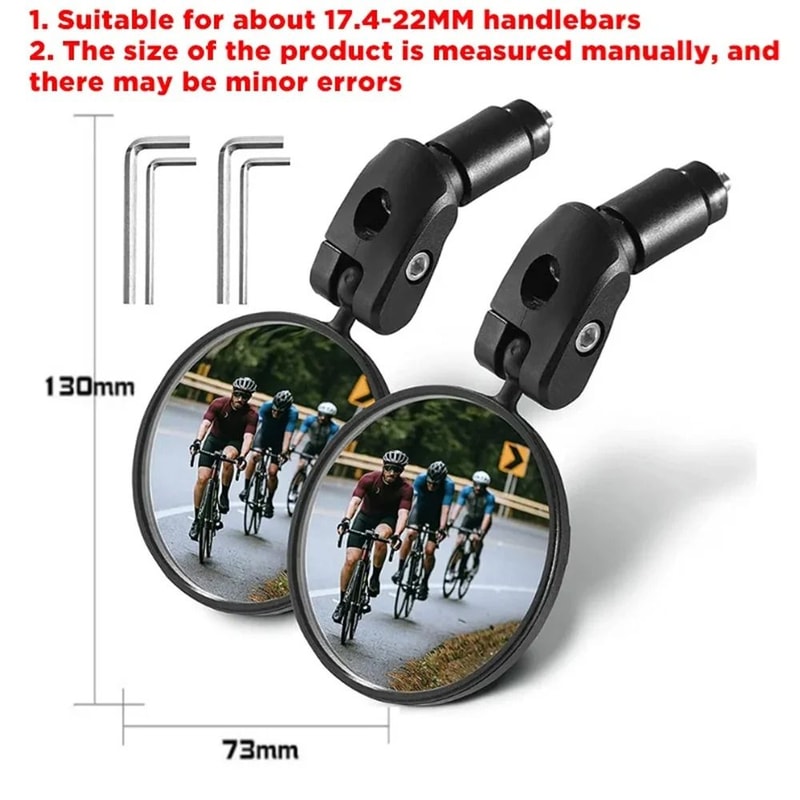 Universal Adjustable Bicycle Rearview Mirror Wide Angle MTB And Road Bike 9
