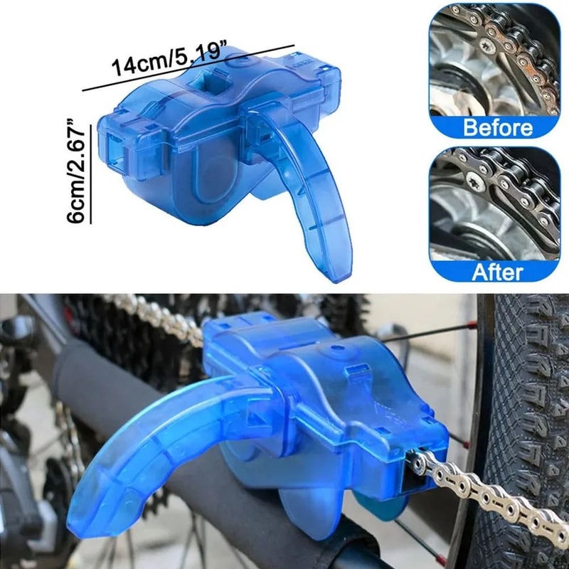 Bicycle Chain Cleaning Brush Tool 3D Bike Chain Cleaner Set 1