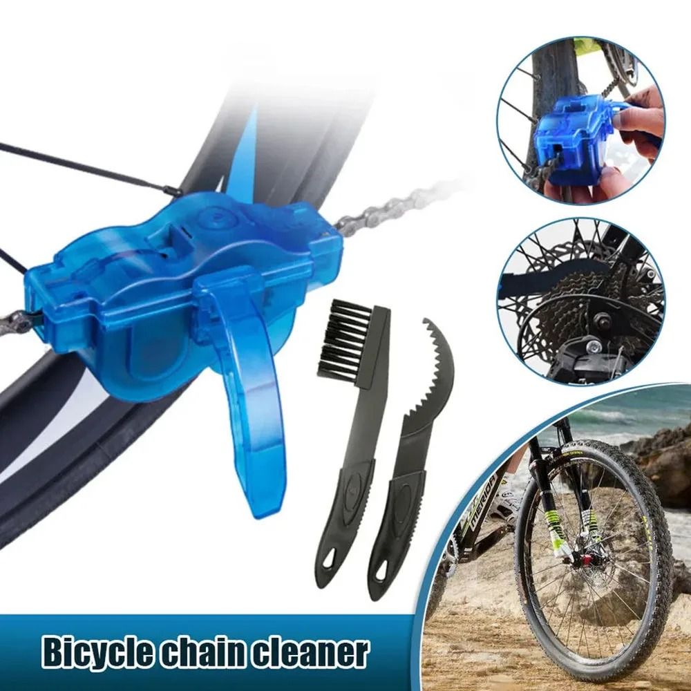 Bicycle Chain Cleaning Brush Tool 3D Bike Chain Cleaner Set 2