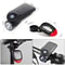 Solar Powered Bicycle Front And Rear Safety Lights Waterproof Cycling Lamp Set 3
