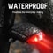 Solar Powered Bicycle Front And Rear Safety Lights Waterproof Cycling Lamp Set 4