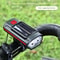 Solar Bicycle Front Light With Horn Type C Rechargeable Safety Bike Lamp 0