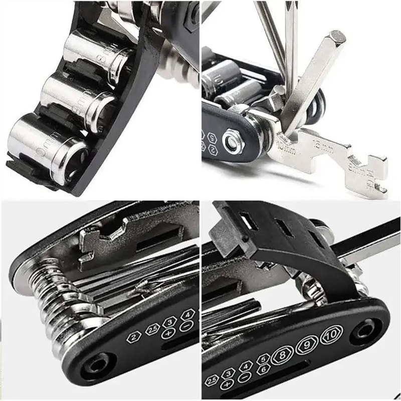16 In 1 Bicycle Multi Tool Portable Wrench Screwdriver Repair Tool Set 3