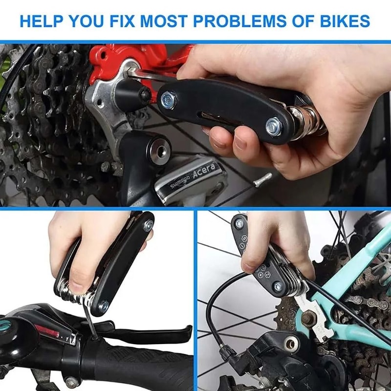 16 In 1 Bicycle Multi Tool Portable Wrench Screwdriver Repair Tool Set 4
