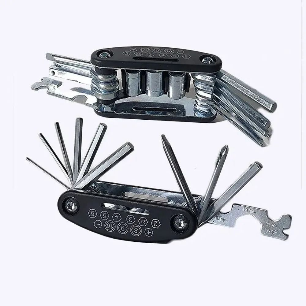 16 In 1 Bicycle Multi Tool Portable Wrench Screwdriver Repair Tool Set 6