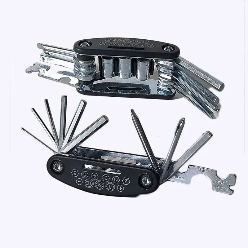 16 In 1 Bicycle Multi Tool Portable Wrench Screwdriver Repair Tool Set 6