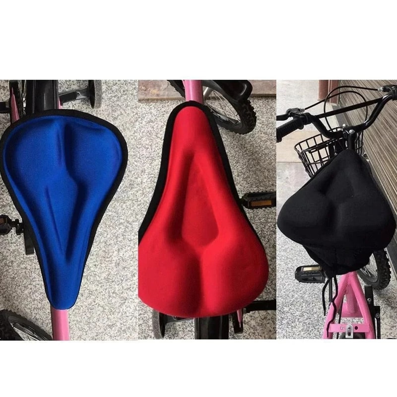 Wide Gel Bicycle Seat Cushion Soft Padded Saddle Cover For Mountain And Exercise Bikes 5