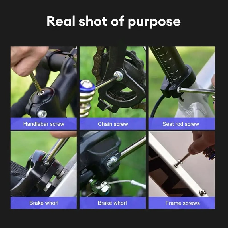 11 In 1 Bicycle Repair Tool Kit Multifunction Bike Wrench And Screwdriver Set 5