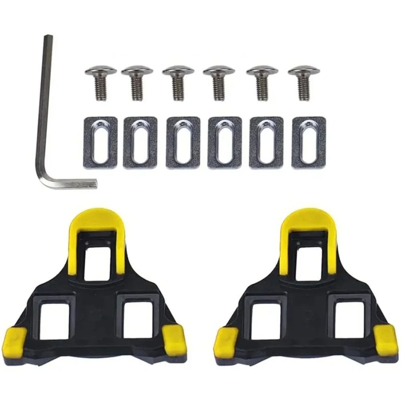 Road Bike Pedal Cleats Compatible With SPD SL Cycling Shoes Self Locking Plates 6