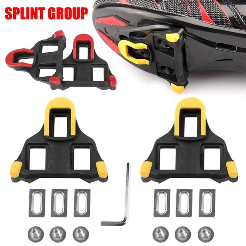 Road Bike Pedal Cleats Compatible With SPD SL Cycling Shoes Self Locking Plates 0