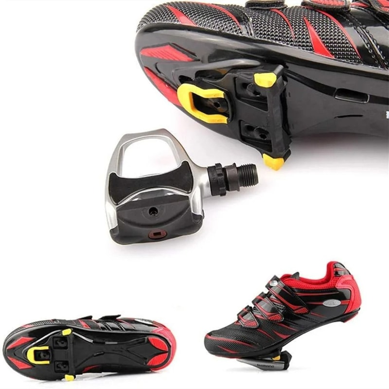 Road Bike Pedal Cleats Compatible With SPD SL Cycling Shoes Self Locking Plates 1