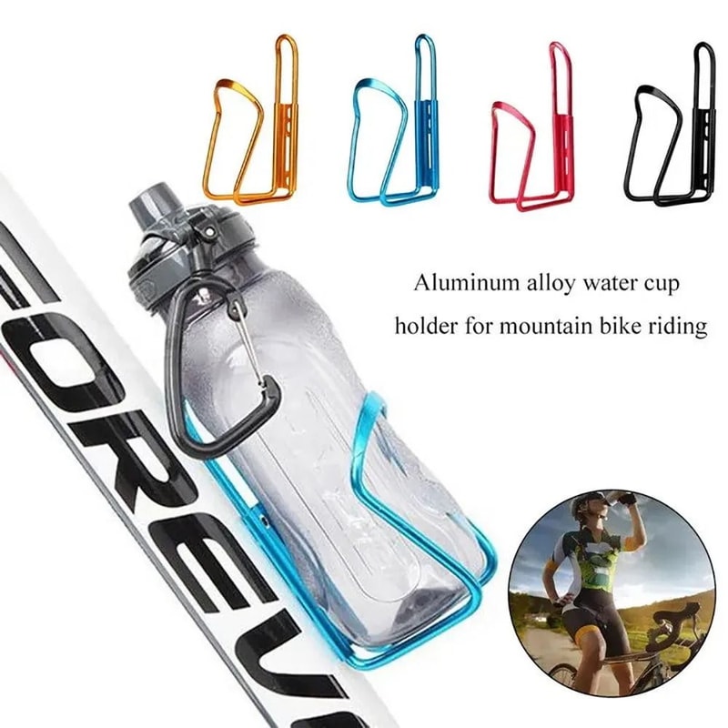 Adjustable Aluminum Bicycle Water Bottle Holder Cage For Mountain And Folding Bikes 0