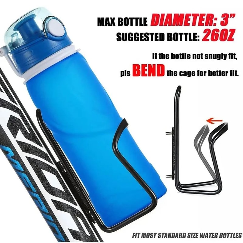 Adjustable Aluminum Bicycle Water Bottle Holder Cage For Mountain And Folding Bikes 1