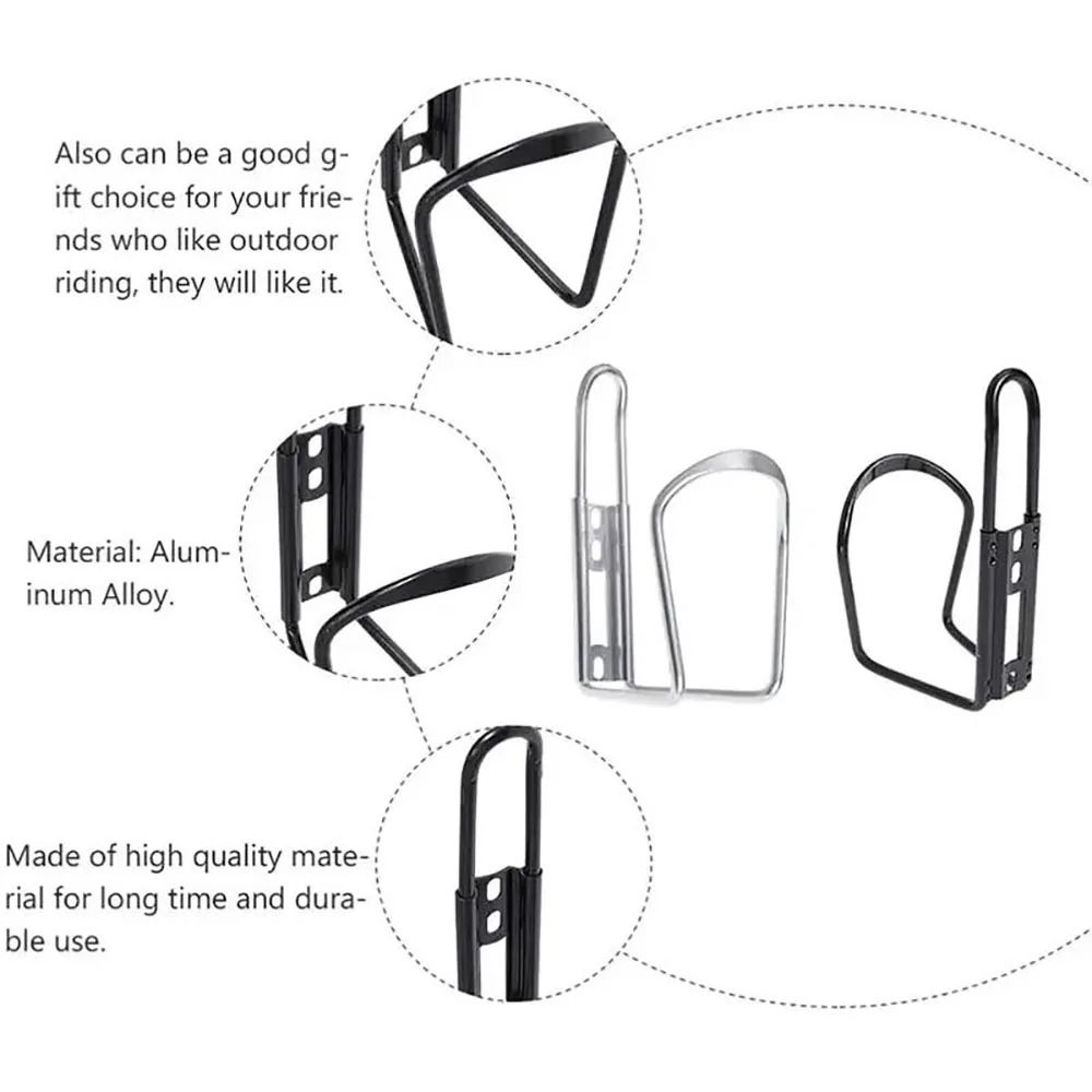 Adjustable Aluminum Bicycle Water Bottle Holder Cage For Mountain And Folding Bikes 2