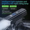 USB Rechargeable Bicycle Headlight 300 Lumen With Battery Level Display And Power Bank 0