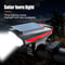 Solar Rechargeable Bicycle Headlight With Horn And LED Front Lamp For Road And Mountain Bikes 0