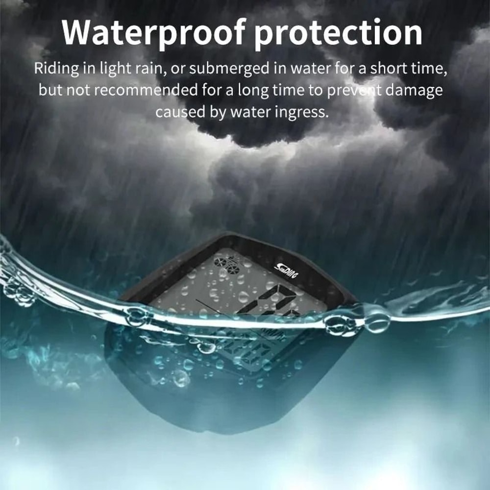 Wired Bicycle Cycling Computer With LCD Display Odometer Speedometer And Multi Function Ride Tracke 5