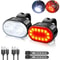 Cycling Bicycle Front Rear Light Set USB Rechargeable Waterproof LED Headlight Taillight 0