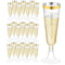 Disposable Plastic Champagne Flute Cups Set Of 5 0