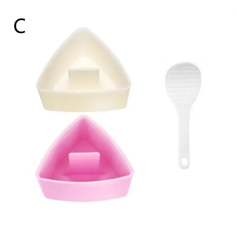 Plastic Sushi Mold Onigiri Rice Ball Press Set Of 3 6