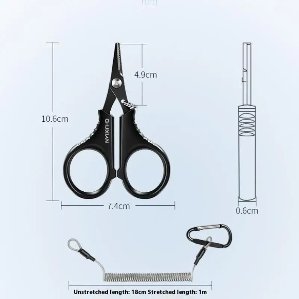 Titanium Coated Fishing Scissors Line Cutter Tool 5