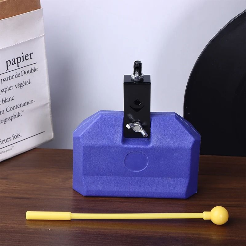 Cowbell Clapper Drum Bell Percussion Set With Hammer 7